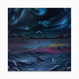 Space Landscape 5 Canvas Print