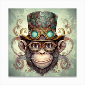 Steampunk Monkey 2 Canvas Print