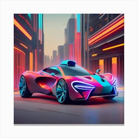 Futuristic Car 2 Canvas Print