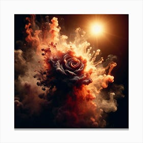 Abstract Rose 1 Canvas Print