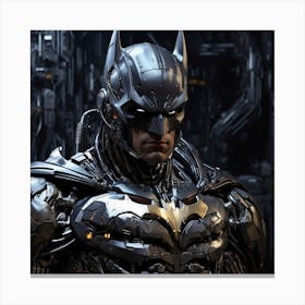 A Cyborg Batman Canvas Print
