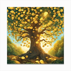 Money tree 1 Canvas Print