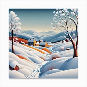 Winter Landscape 1 Canvas Print