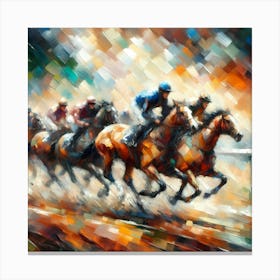 Horse Race  Canvas Print