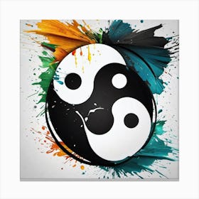 Yin Yang Symbol 2 Canvas Print