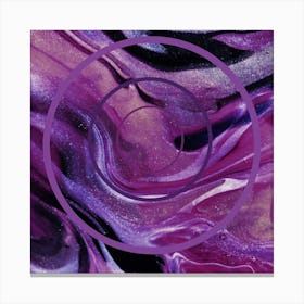 Purple Circle Canvas Print