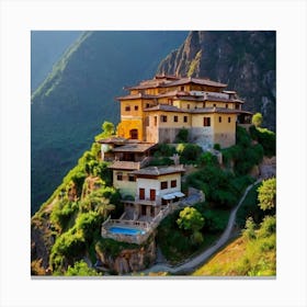 House In The Mountains 3 Canvas Print