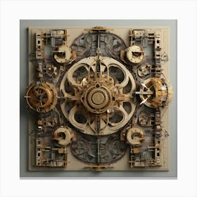 Clockwork Clock Canvas Print