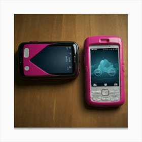 Pink Nokia E71 Canvas Print