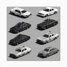 Collection Of Cars 1 Canvas Print