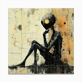 Dark Alien Canvas Print