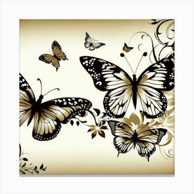 Butterflies - Butterfly Stock Videos & Royalty-Free Footage Canvas Print