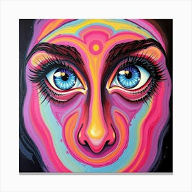 Face Painting Canvas Print