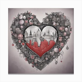 Heart Of A City Canvas Print