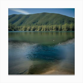 Lake In The Mountains Canvas Print