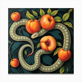 Peach Snake Canvas Print