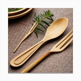 Forks And Spoons 3 Canvas Print