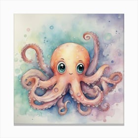 Cute Octopus Canvas Print