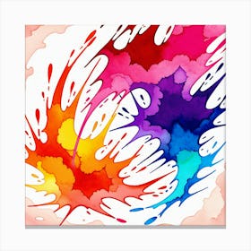 Watercolor Splash Canvas Print