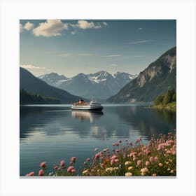 Fjords And Mountains Canvas Print