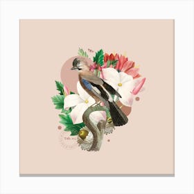 Flora & Fauna with Eurasian Jay 1 Canvas Print