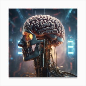 Artificial Brain 75 Canvas Print