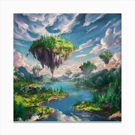 Floating Islands Canvas Print