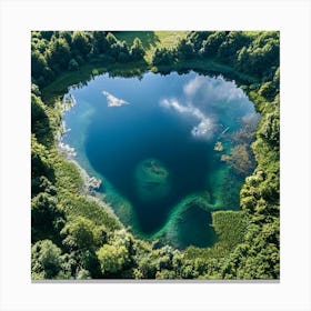 Lake Forest Aerial Canvas Print