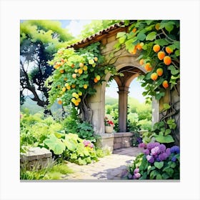 Discover The Beauty Of Nature In Our Garden Where Fruitful Trees Stand Tall Whispering Tales Of A (2) 1 Canvas Print