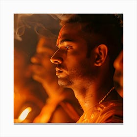 Hindu Devotees 1 Canvas Print