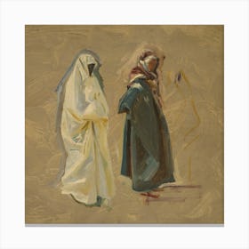 Study Of Two Bedouins, John Singer Sargent Canvas Print