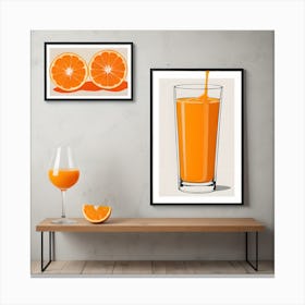 Orange, Orange and Orange Juice Canvas Print