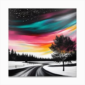 Aurora Night Sky 2 Canvas Print