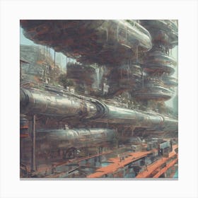 Futuristic City 6 Canvas Print