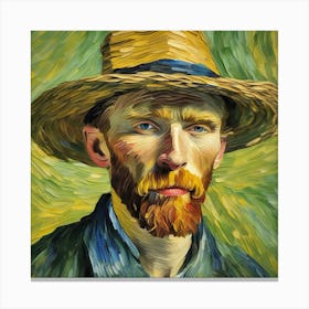 Van Gogh straw hat inspiration 1 Canvas Print