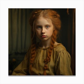 Portrait Of A Young Girl 1 Canvas Print