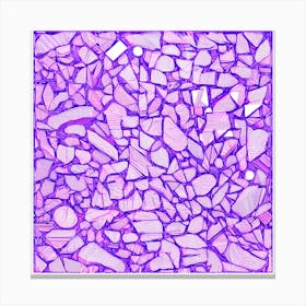 Purple Mosaic Tile Canvas Print