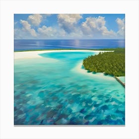 Maldives Island Canvas Print