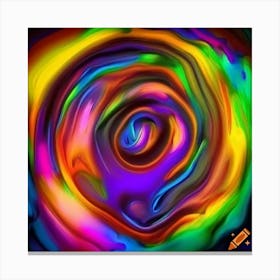 Rainbow Swirl Canvas Print