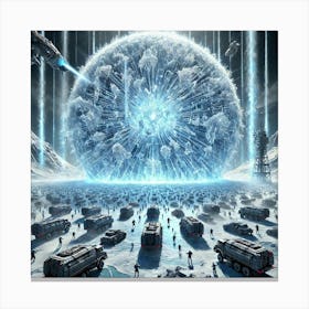 A Futuristic Sci Fi Depiction Of The Absolute Zero 1 Canvas Print