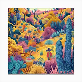 Cactus Desert 4 Canvas Print