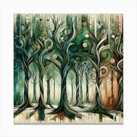 Trees In The Forest 2 Canvas Print