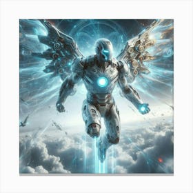 Iron Man with wings Canvas Print