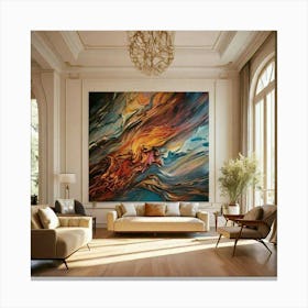 Abstract Painting Canvas Print