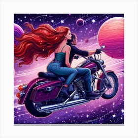 Space Riders by dee Canvas Print