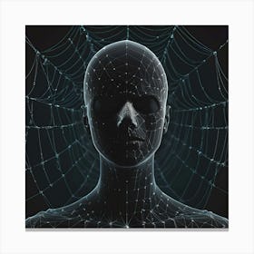 Deep Dark Web Canvas Print
