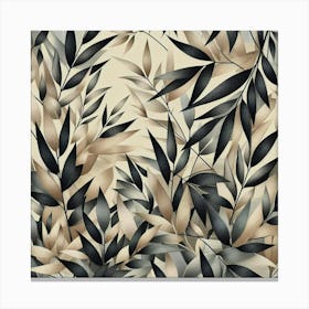 Bamboo leaves 3 Canvas Print