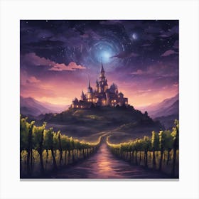 The Stars Twinkle Above You As You Journey Through The Grape Kingdom S Enchanting Night Skies, Ultra (1) Canvas Print