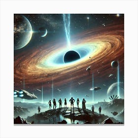 Discovery Black Hole Converted Canvas Print