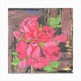 Img 5746 Red roses, acrylic Canvas Print